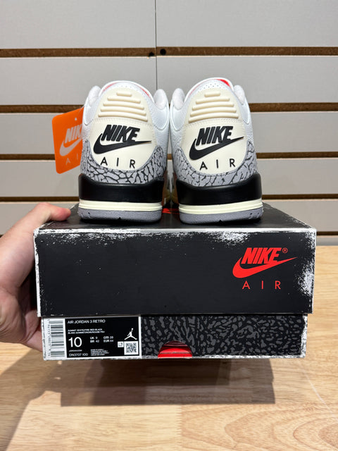 Jordan 3 Retro White Cement Reimagined Sz 10