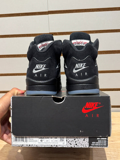 Jordan 5 Retro OG Black Metallic Reimagined Sz 6.5M