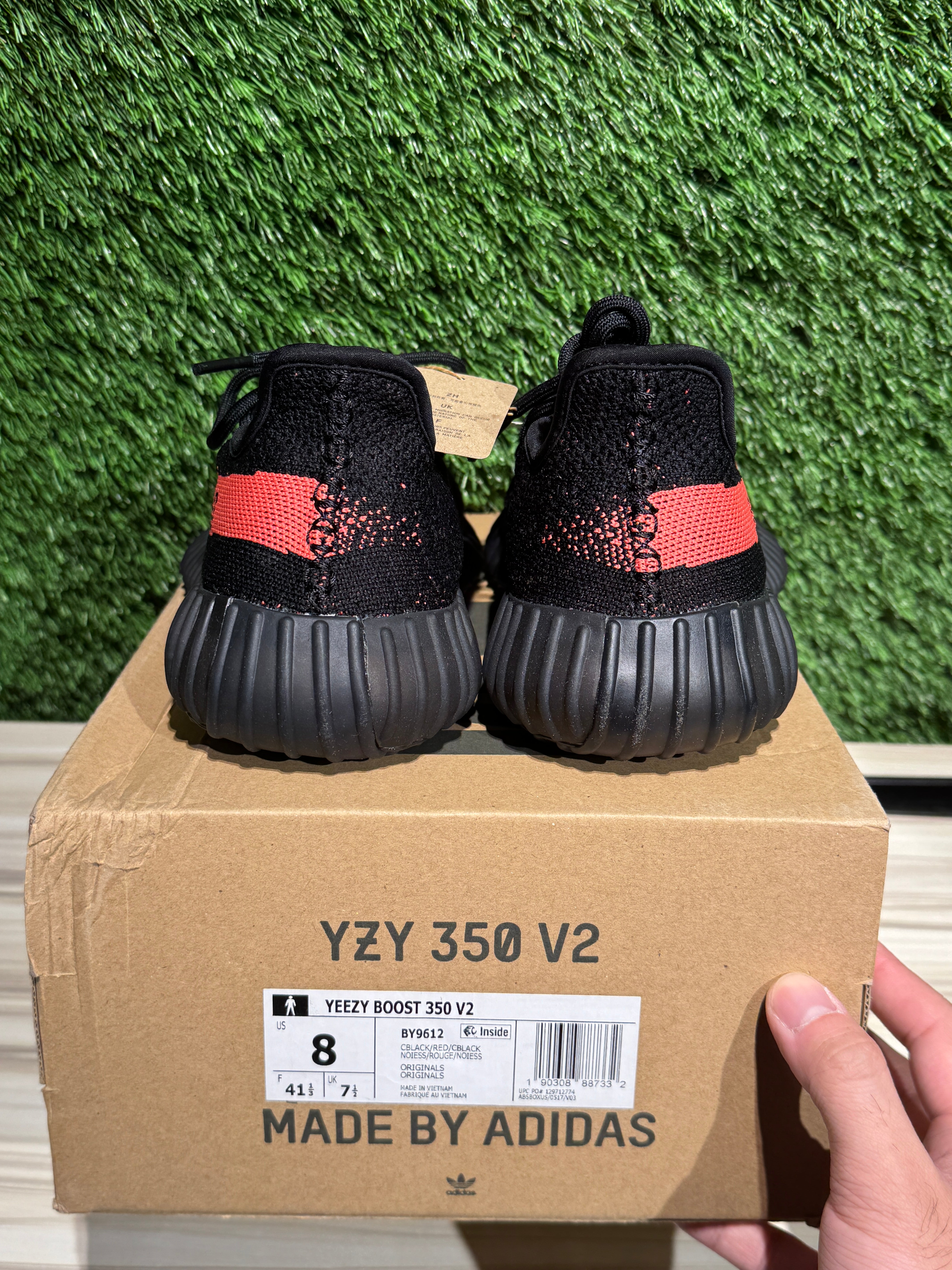 adidas Yeezy Boost 350 V2 Core Black Red Sz 8 – Sneak City