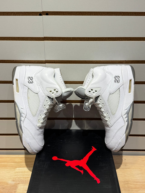 Jordan 5 Retro Metallic White (2015) Sz 9.5