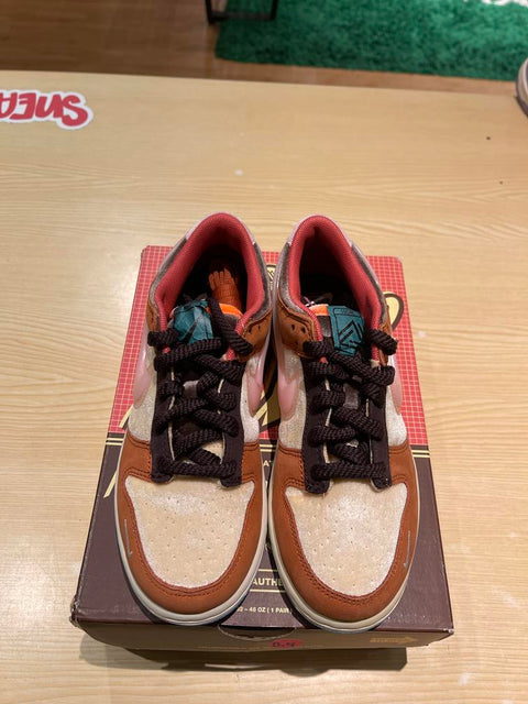 Nike Dunk Low Social Status Free Lunch Chocolate Milk (PS) Sz 2.5Y