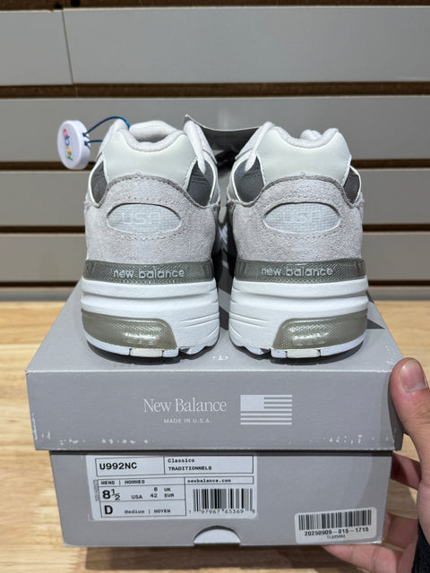 New Balance 992 MiUSA White Reflection Sz 8.5