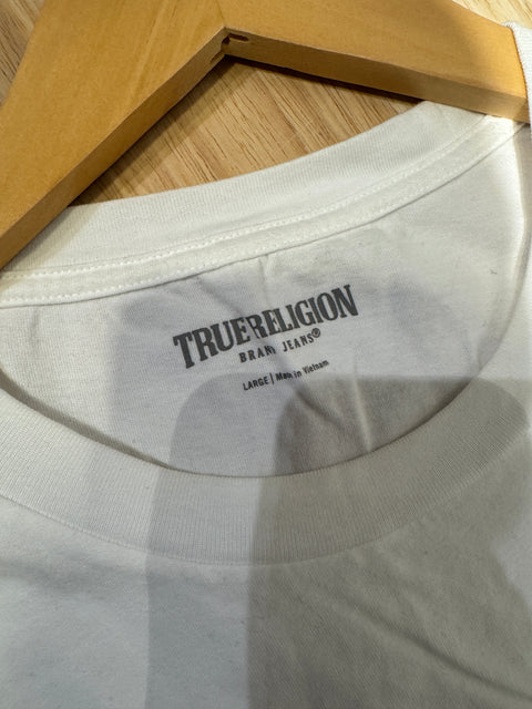 True Religion Embroidered Buddha Tee Sz L