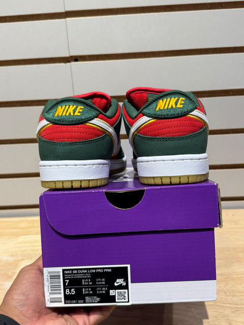 Nike SB Dunk Low Pro PRM Seattle Supersonics Sz 7