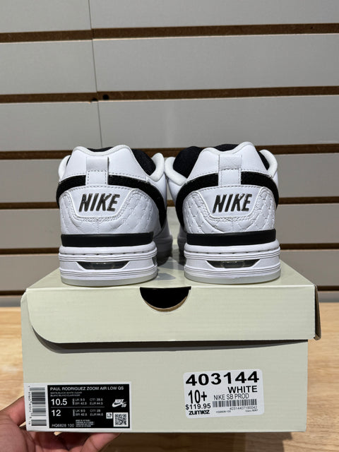 Nike SB Zoom Air Paul Rodriguez 1 OG White Black (2025) Sz 10.5
