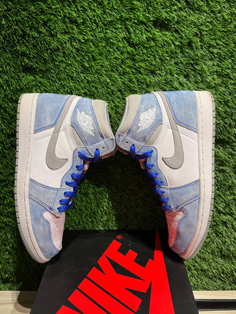 Jordan 1 Retro High Hyper Royal Smoke Grey Sz 8M