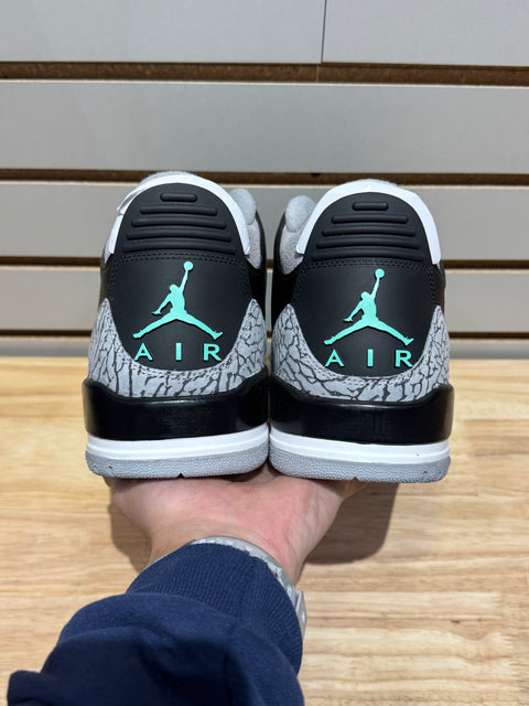 Jordan 3 Retro Green Glow Sz 12.5