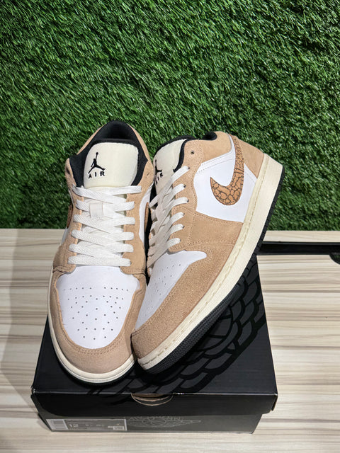 Jordan 1 Low SE Brown Elephant Sz 12M