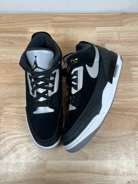 Jordan 3 Retro Tinker Black Cement Gold