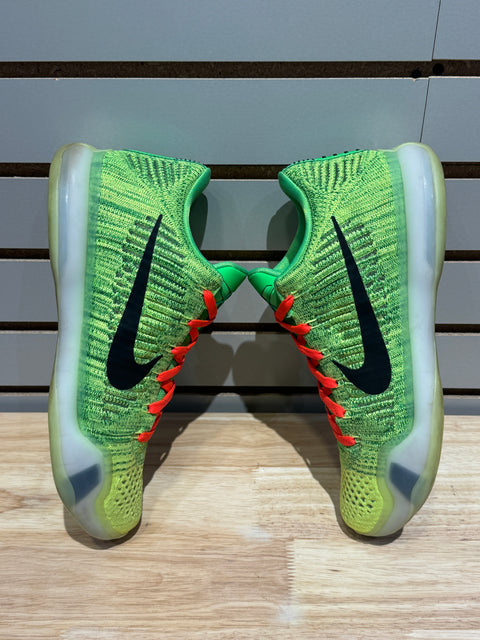 Nike Kobe 10 Elite Low NikeiD "Grinch" Sz 10.5