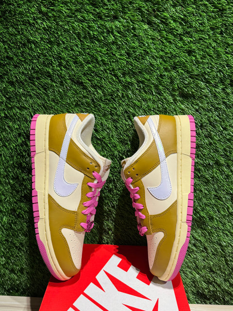 Nike Dunk Low SE Just Do it Bronzine Pink (Women's) Sz 6M