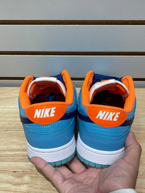 Nike Dunk Low SE Baltic Blue Total Orange Sz 10