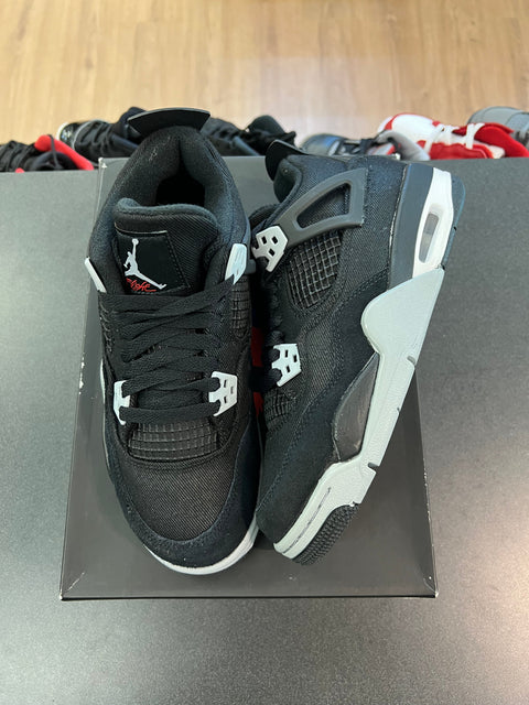 Jordan 4 Retro Black Canvas (GS)