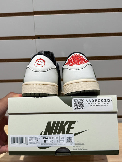 Jordan 1 Retro Low OG SP Travis Scott Olive (Women's) Sz 7M
