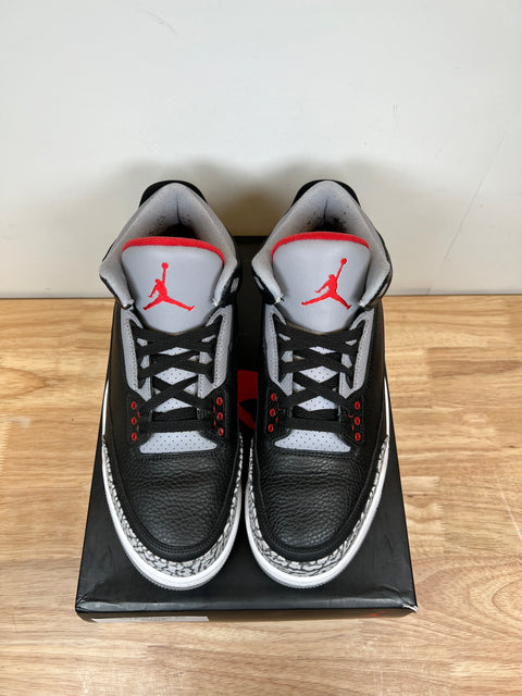 2018 Black Cement Air Jordan 3 Sz 11.5