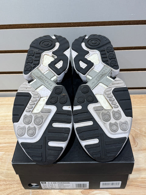 adidas Y-3 ZX Torsion Black White Sz 12.5