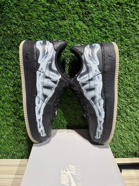 Nike Air Force 1 Low Black Skeleton Halloween (2019) Sz 10M