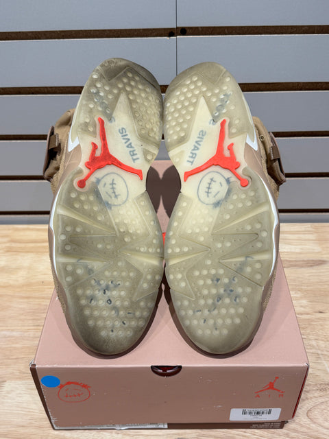 Jordan 6 Retro Travis Scott British Khaki Sz 12