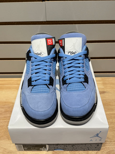 Jordan 4 Retro University Blue Sz 8.5