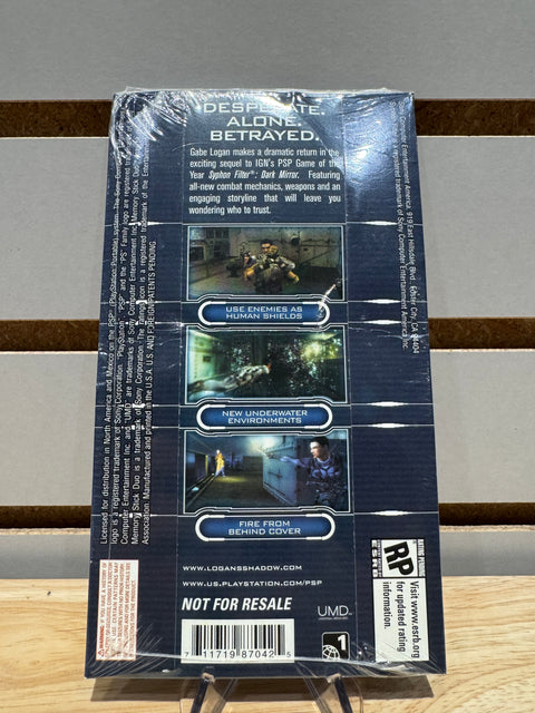Syphon Filter Logans Shadow PSP Sony PlayStation Portable Demo Disc