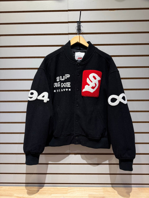 Supreme x CPFM Tourist Varsity Jacket Black Size Large