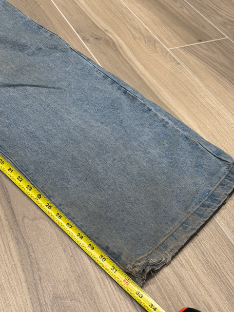Bombshell Orbits Wide-leg Light Wash Denim Jeans