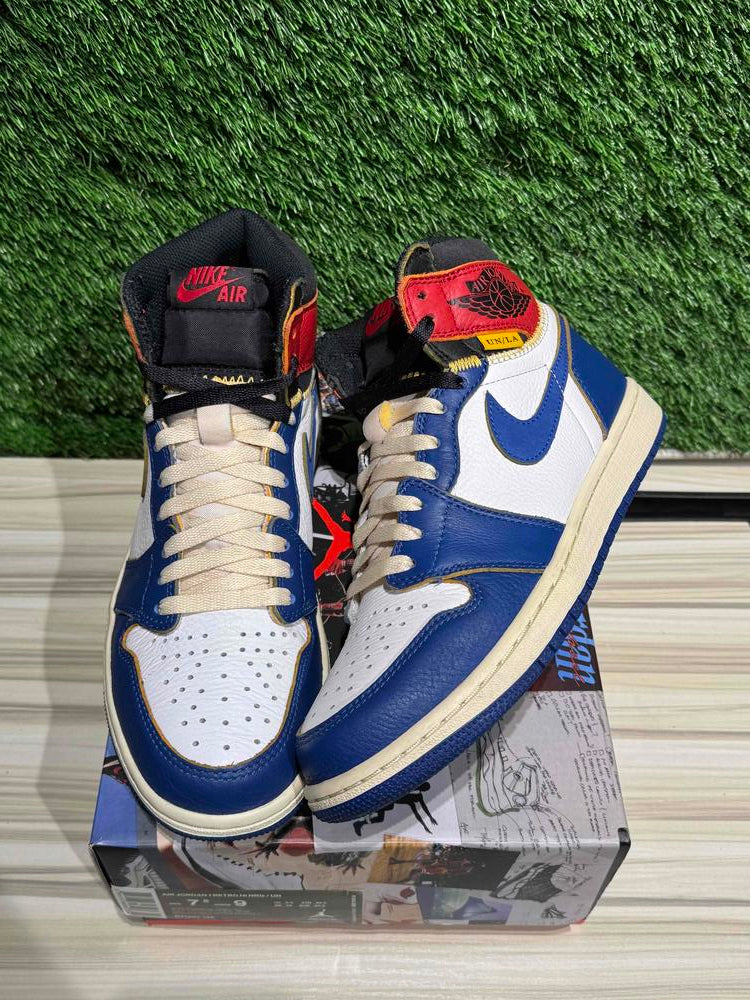 Jordan 1 Retro High Union Los Angeles Storm Blue Sz 7.5M