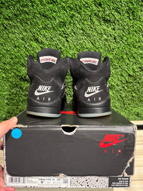 Jordan 5 Retro OG Black Metallic Reimagined Sz 9.5M