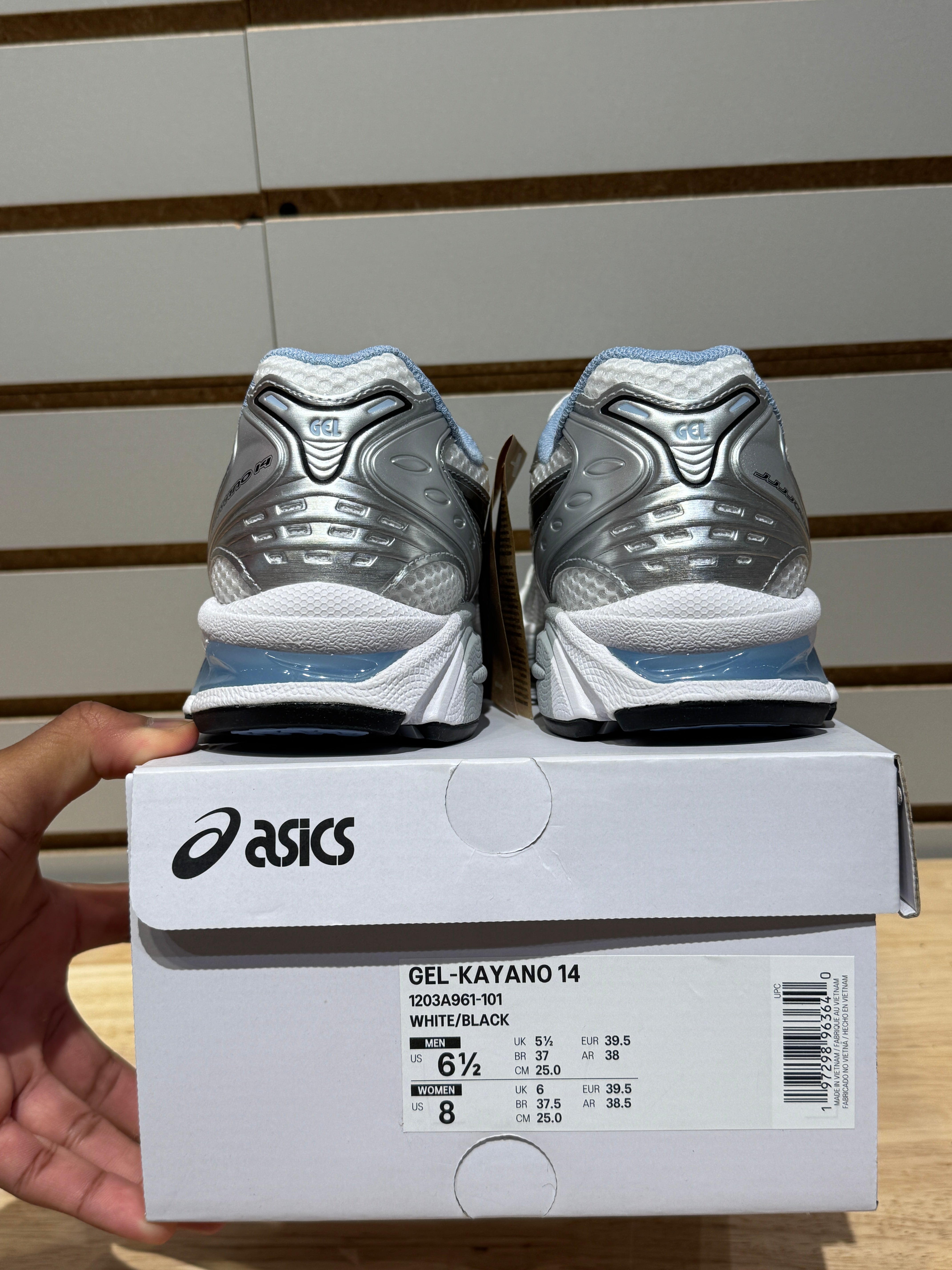 ASICS Gel-Kayano 14 JJJJound White Blue Sz 6.5M – Sneak City