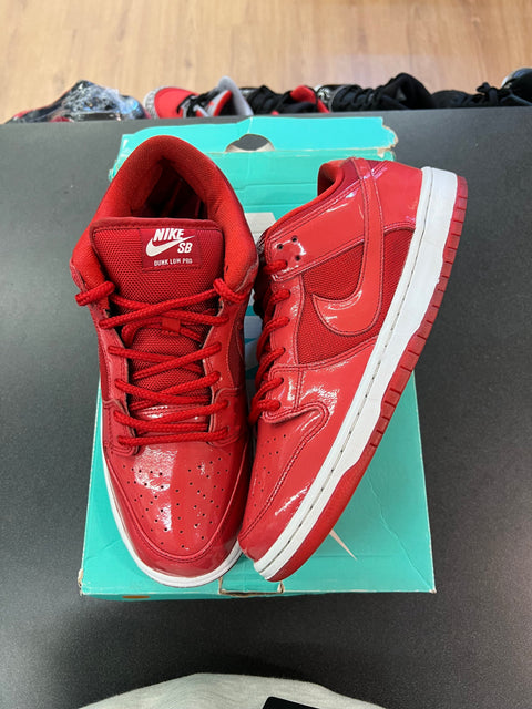 Nike SB Dunk Low Red Patent Leather