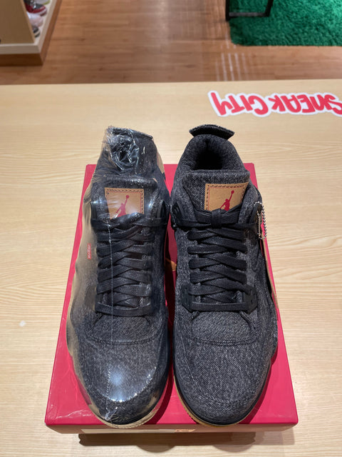 Jordan 4 Retro Levi's Black (GS) (Levi's Tag)