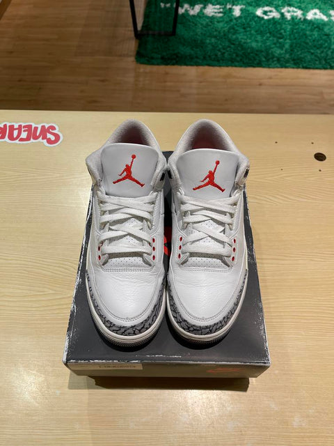 Jordan 3 Retro White Cement Reimagined Sz 8.5