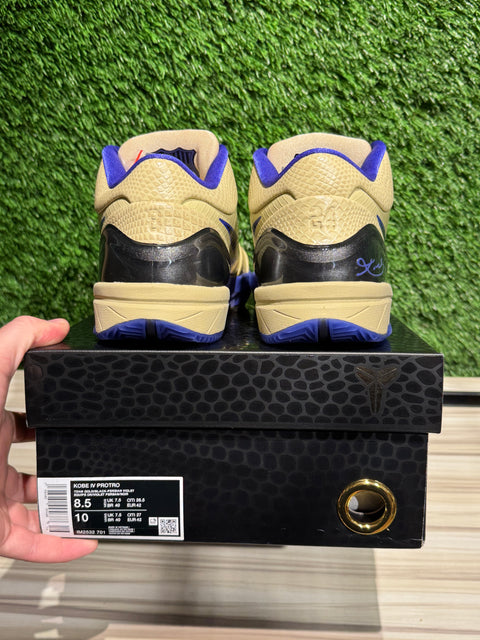 Nike Kobe 4 Protro FC Barcelona Team Gold Sz 8.5M