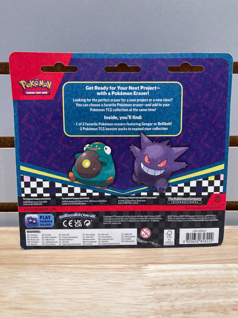 Pokémon Pokemon TCG: Back to School Eraser Blister 2024 [Gengar] - Miscellaneous Cards & Products (MCAP)