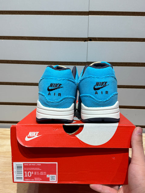 Nike Air Max 1 Corduroy Baltic Blue Sz 10.5