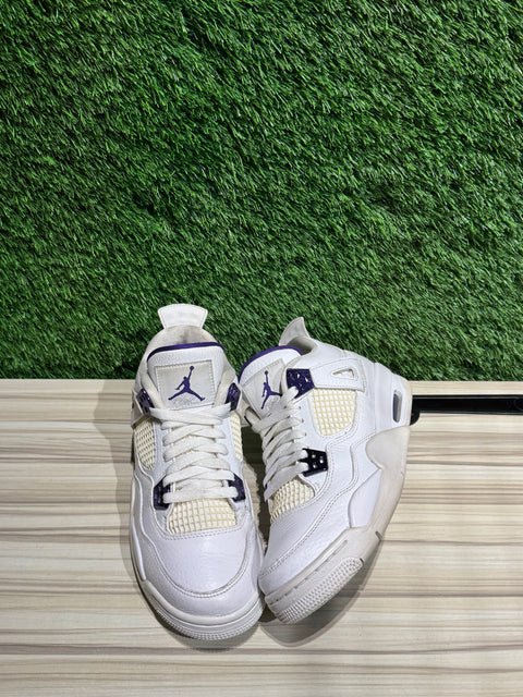 Jordan 4 Retro Metallic Purple (GS) Sz 7Y