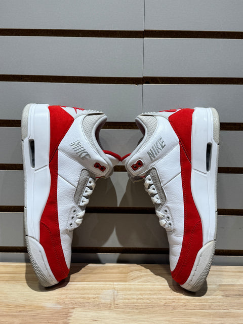 Jordan 3 Retro Tinker White University Red Sz 8.5
