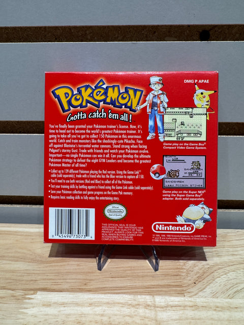 Vintage 1998 Pokémon: Red Version w/Box Complete with Manual