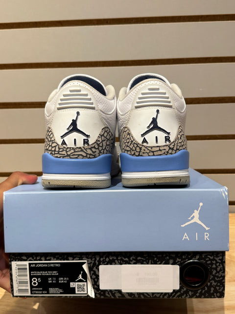 Jordan 3 Retro UNC (2020) Sz 8.5M