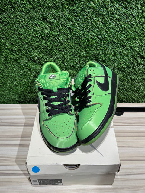 Nike SB Dunk Low The Powerpuff Girls Buttercup Sz 9.5