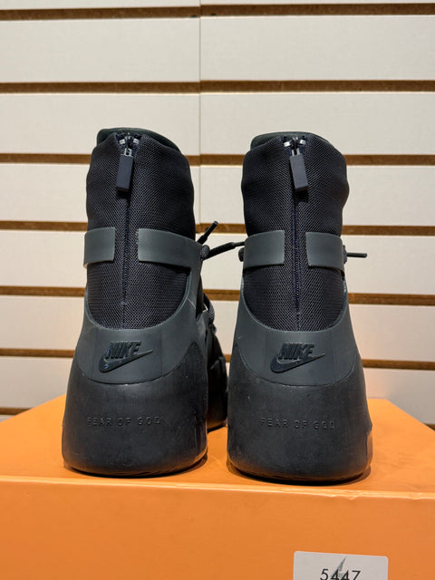 Nike Air Fear of God 1 Triple Black Sz 12