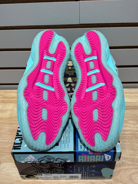 adidas Dame 8 Dame Dalla Light Blue Pink Sz 10.5