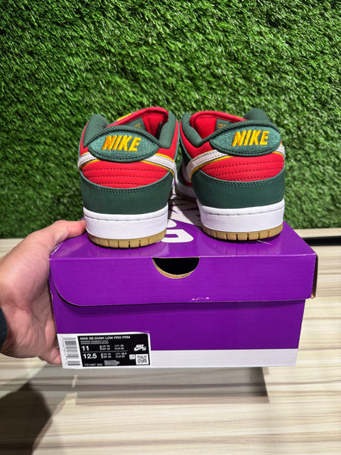 Nike SB Dunk Low Pro PRM Seattle Supersonics Sz 11
