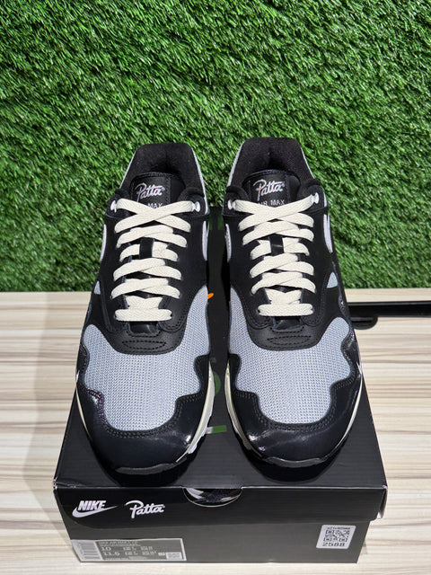 Nike Air Max 1 Patta Waves Black (with Bracelet) Sz 10M
