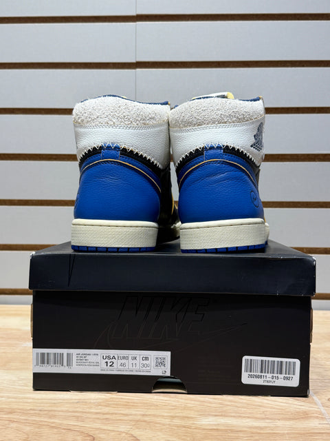 Jordan 1 Retro High OG SP Fragment x Union LA Sport Royal Sz 12