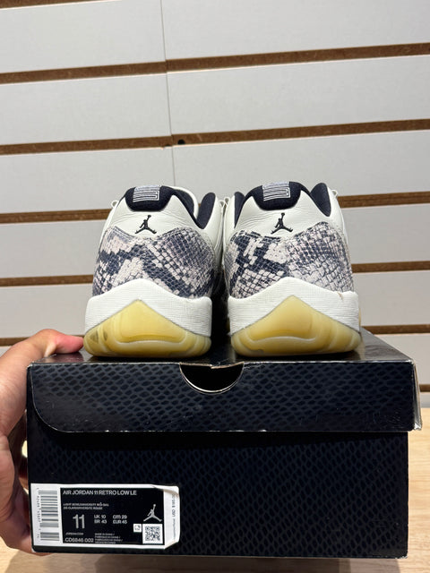 Jordan 11 Retro Low Snake Light Bone Sz 11