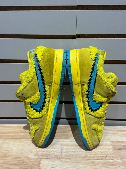 Nike SB Dunk Low Grateful Dead Bears Opti Yellow Sz 12