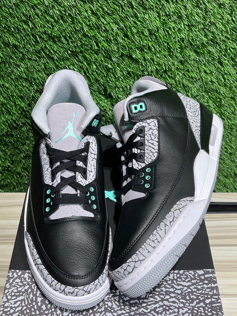 Jordan 3 Retro Green Glow Sz 12M