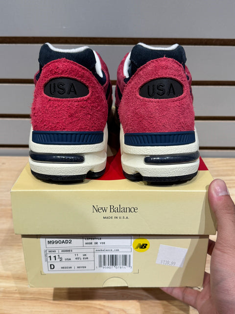 New Balance 990v2 MiUSA Teddy  Sz 11.5Santis Chrysanthemum