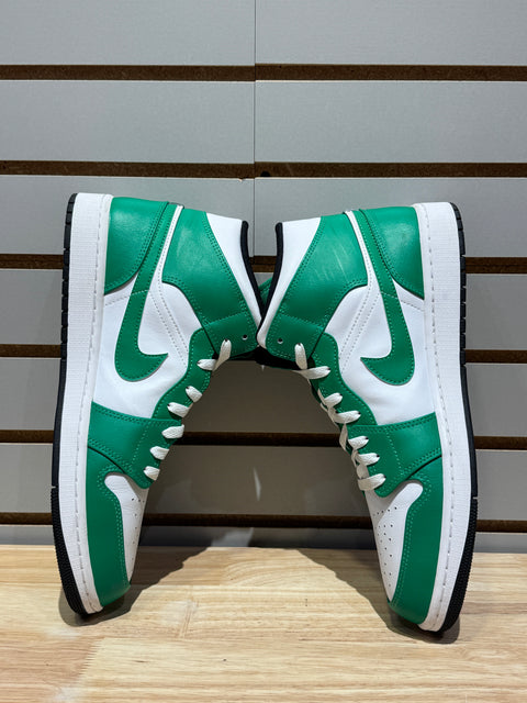 Jordan 1 Mid Lucky Green Sz 12